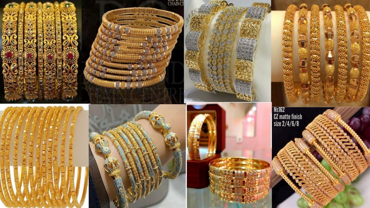 Gold bangles new design 2022Images of gold bangles YouTube