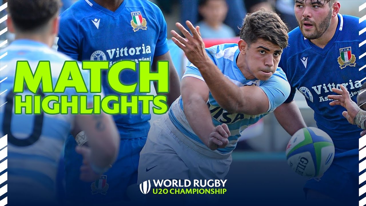 50 METRE DROP GOAL! Argentina v Italy World Rugby U20 Championship