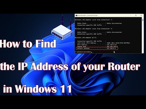 How to Find the IP Address of your Router in Windows 11