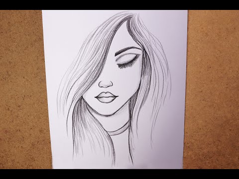 Aggregate more than 185 simple sketch for girl super hot