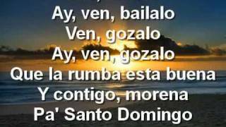 Vignette de la vidéo "Ven Bailalo - Angel y Khriz Lyrics"