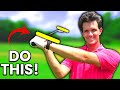 Always hit straight when you do this big golf swing discovery