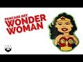 How to Draw Wonder Woman Pancake Art