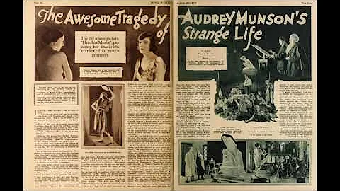 "The Awesome Tragedy Of Audrey Munson's Strange Life" (Movie Weekly, July 1, 1922)