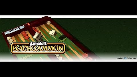 "Gameloft Backgammon" - Gameloft 2004  year (Java Game)