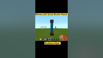 MINECRAFT VIRAL BUILD HACKS #viral #shorts #short #status #minecraft #hacker