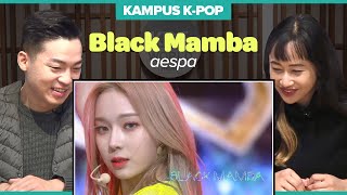 Reaksi   Bahas Lirik Black Mamba - aespa