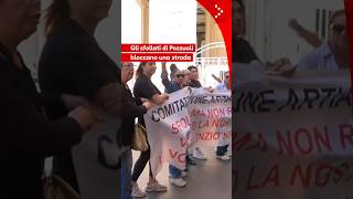 Nuova protesta degli sfollati di Pozzuoli: bloccato il traffico a Napoli