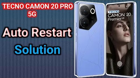 TECNO CAMON 20 Pro 5G Restart | TECNO Restart Solution @AW_Mobiles