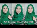 Full coverage hijab styles  easy hijab tutorial 2022  meem gazi 