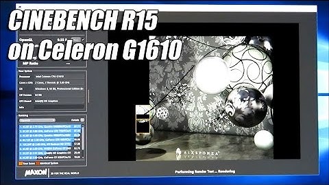 CINEBENCH R15 on Celeron G1610