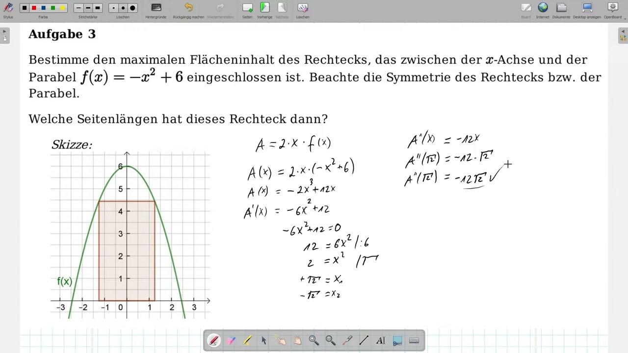 Extremstellen Berechnen Aufgaben Mit Lösungen Pdf Extremstellen mit Nebenbedingung berechnen - YouTube