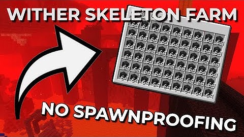 How to build a WITHER SKELETON FARM WITHOUT SPAWN PROOFING for 1.18!