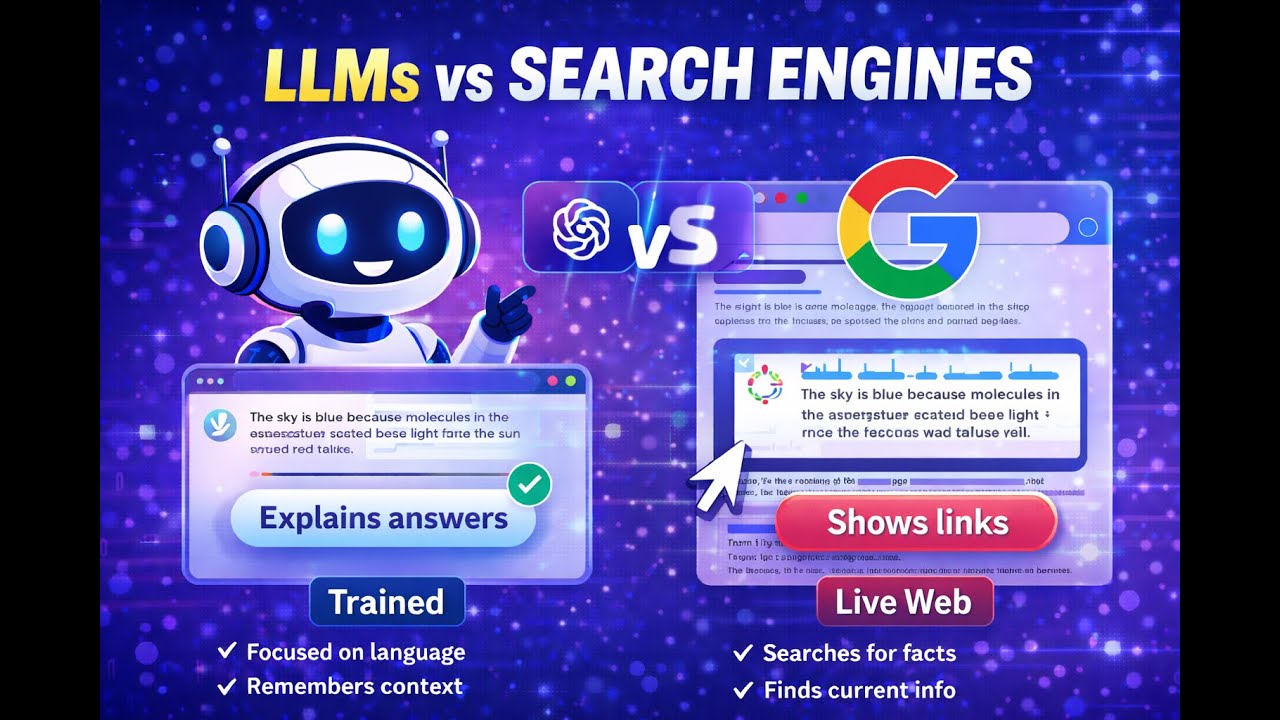 LLMs vs Search Engines