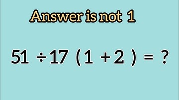 Only 1 in 5 Can Solve This Simple Math Problem!#wmllogic 