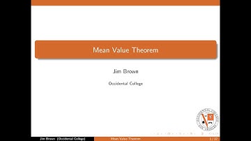 11. Mean Value Theorem Flipped Class Video