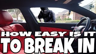 BREAKING INTO A DODGE CHARGER **MUST WATCH**