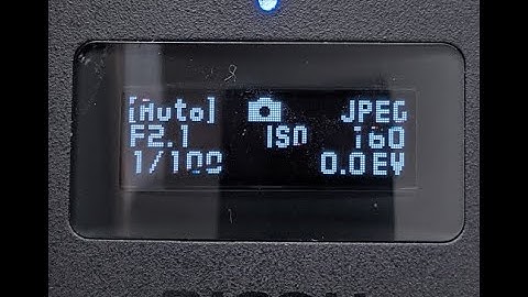 RICOH THETA Z1 - Show Camera Settings on OLED with Function Button