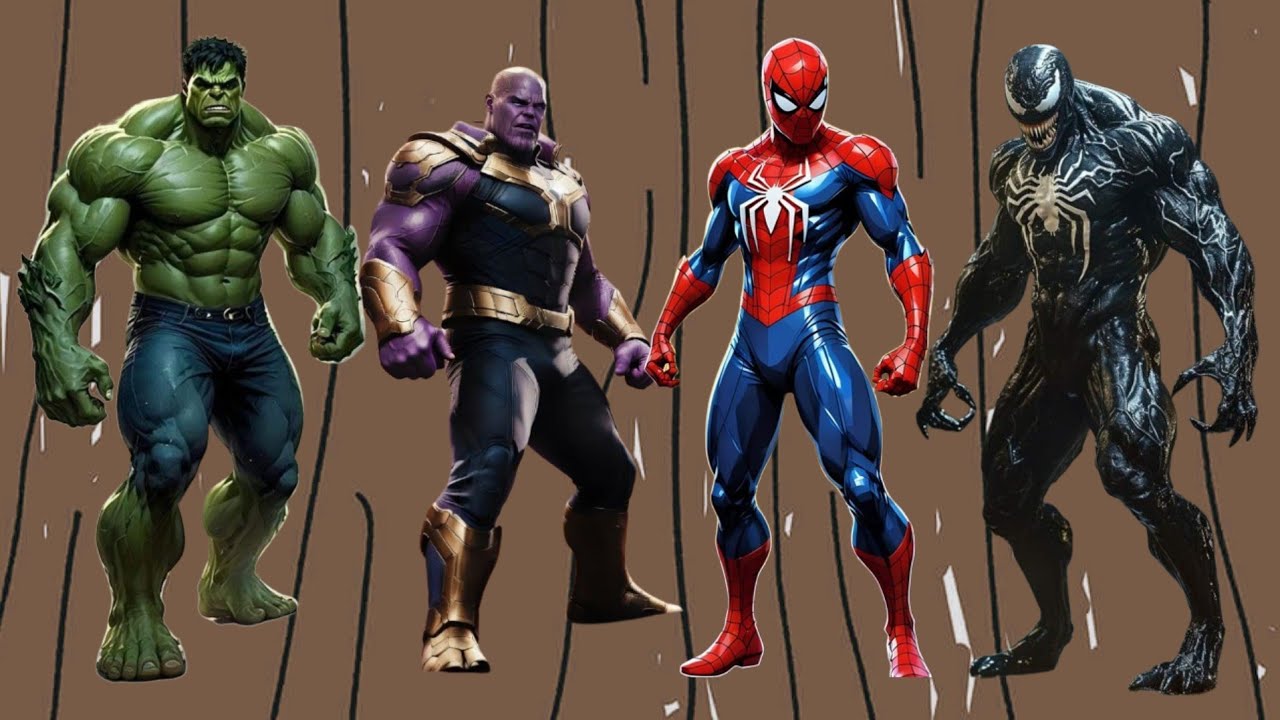 Avengers Cartoon 🆚 Spiderman 🆚 Hulk 🆚 Thanos 🎼 Very Good Very Well...