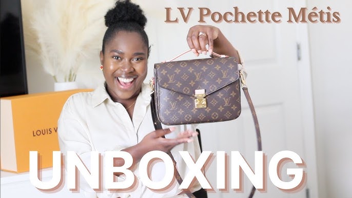 Unboxing new Louis Vuitton pochette Métis Bicolor monogram