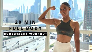 20 min Full Body Workout - BODYWEIGHT | Muscle & Strength