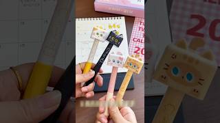 I BOUGHT THIS WEIRD CLICK FACE CHANGING CAT PEN FROM AMAZON 😍😘 WEIRD STATIONARY ITEM #shorts