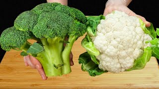 The most delicious cauliflower recipe with broccoli! I make them every day!This recipe is a real tr