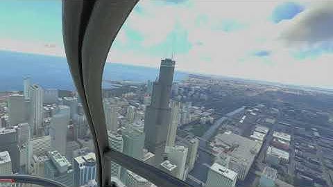 PiMax Crystal 9th VR Test - Staying w/HEVC -  MSFS 2020 in HDR. Chicago KORD. Some PiMax Settings.