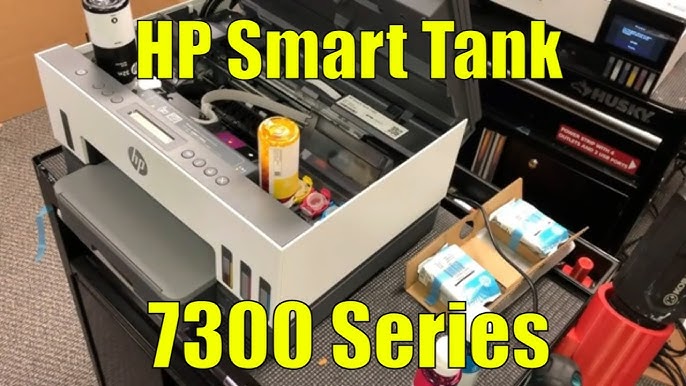 HP Smart Tank 7305 WiFi Direct Setup. - YouTube