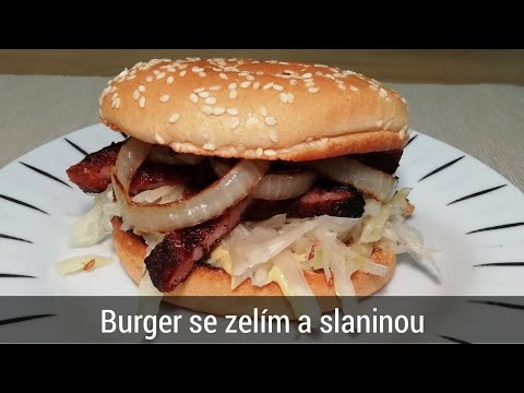 Video: Burgery Se Slaninou, Salátem A Rajčaty