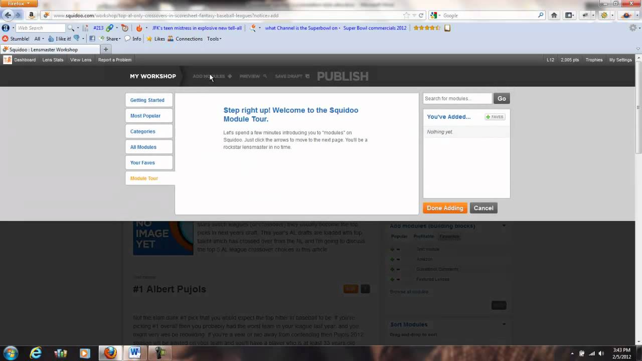 How to create a Squidoo Lens in 10 minutes and get it featured