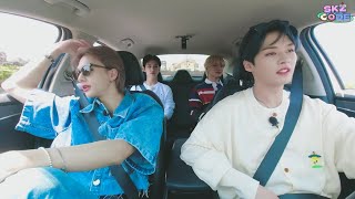 Lee know & changbin driving (Stray kids code ep 20) Resimi