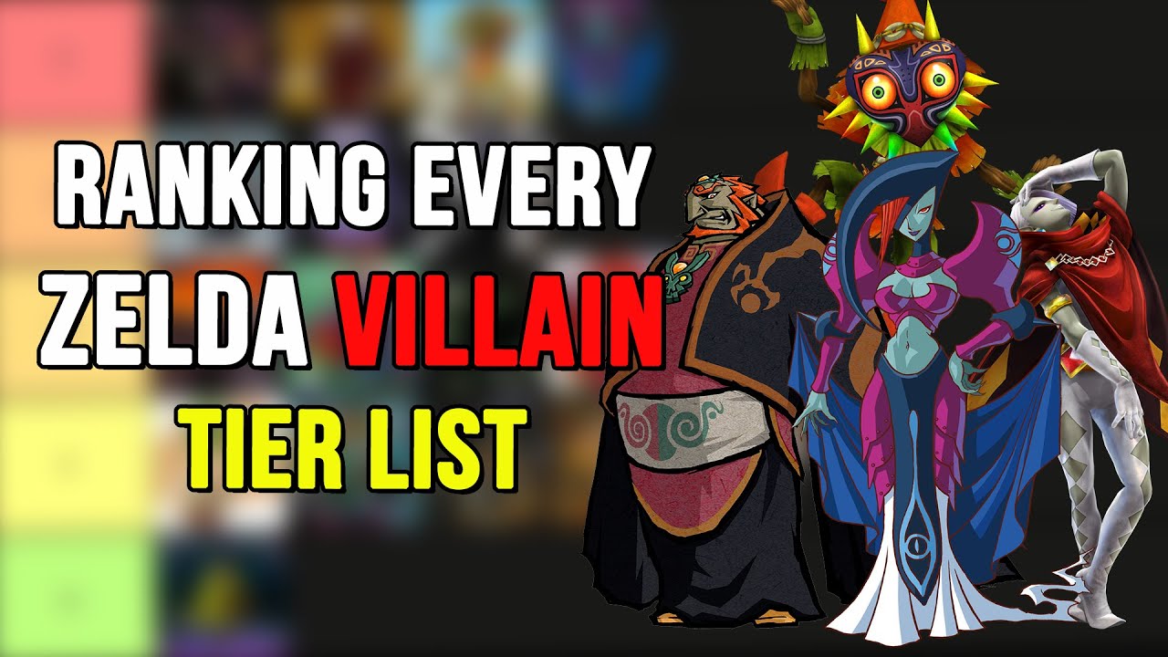 Ranking Every Zelda Villain Legend of Zelda Villain Tier List YouTube