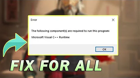 Fix the following components are required to run this program microsoft visual c++ runtime | 2022