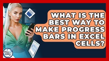 What Is The Best Way To Make Progress Bars In Excel Cells? - Docs and Sheets Pro