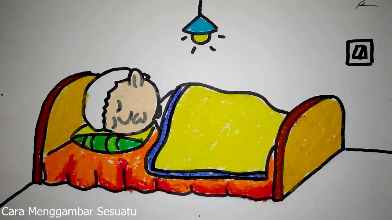 Cara Menggambar Anak Tidur Youtube