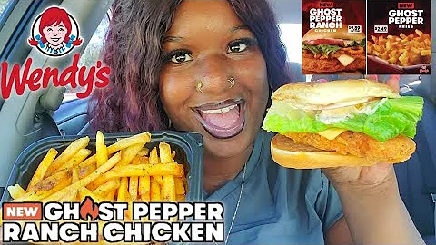 WENDY'S NEW GHOST PEPPER RANCH CHICKEN SANDWICH & GHOST PEPPER FRIES