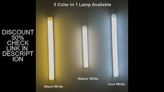 Type C Rechargeable LED Night Light PIR Motion Sensor Under Cabinet Lamp for Kitchen Wardrobe Room B