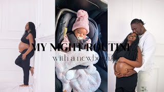 MY NIGHT ROUTINE WITH A NEWBORN| spend a full night w\/me + nursing + diaper change + shopping