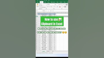 How to use clipboard in Excel 📊 #excel #asmr #computer #excelformula #tricks #exceltips #trending