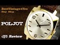 Hands-on video Review of Poljot Ultra Slim Soviet Watch From 60s