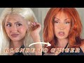 BLONDE TO GINGER HAIR TRANSFORMATION!