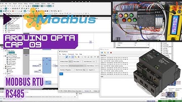 ⚡ Curso de OPTA Cap_09 Arduino PLC IDE - Modbus RTU Slave Opta de Finder con QModMaster como Maestro