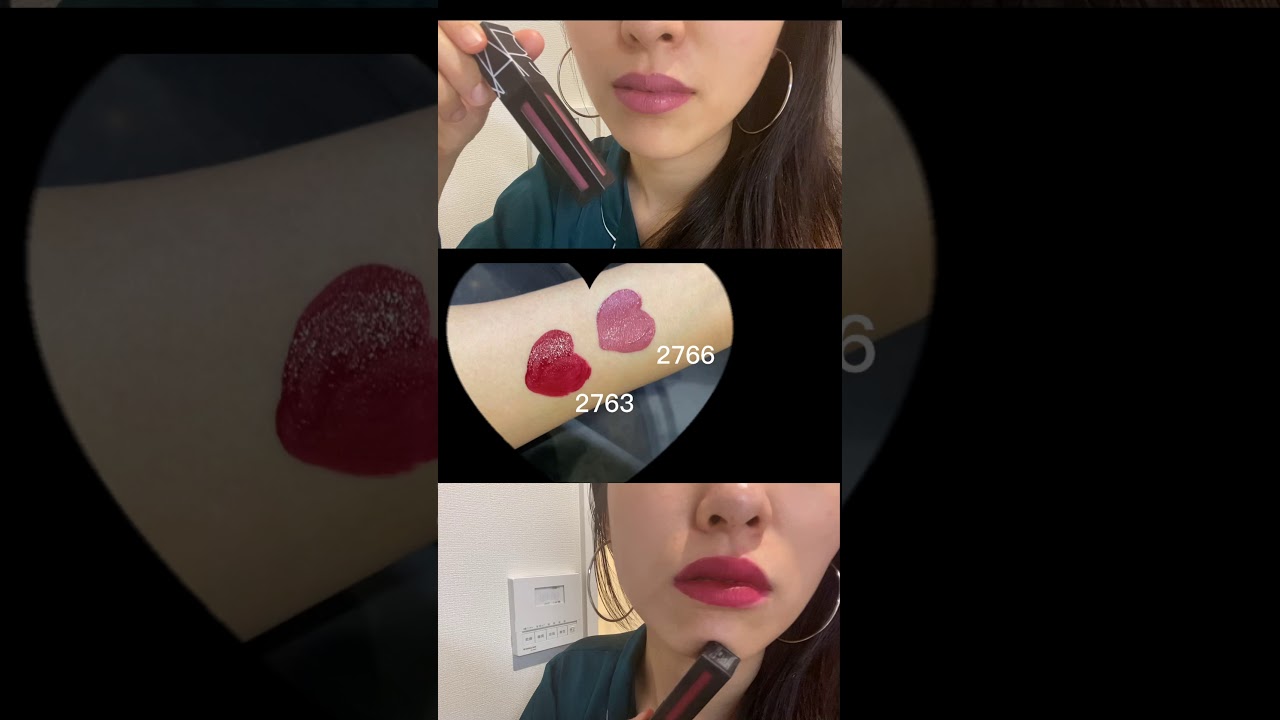两支NARS特雾唇釉试色｜Powermatte lip pigment｜2766&2763