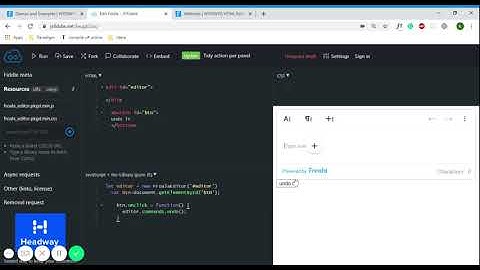 Undo Method in Froala Editor JSFiddle