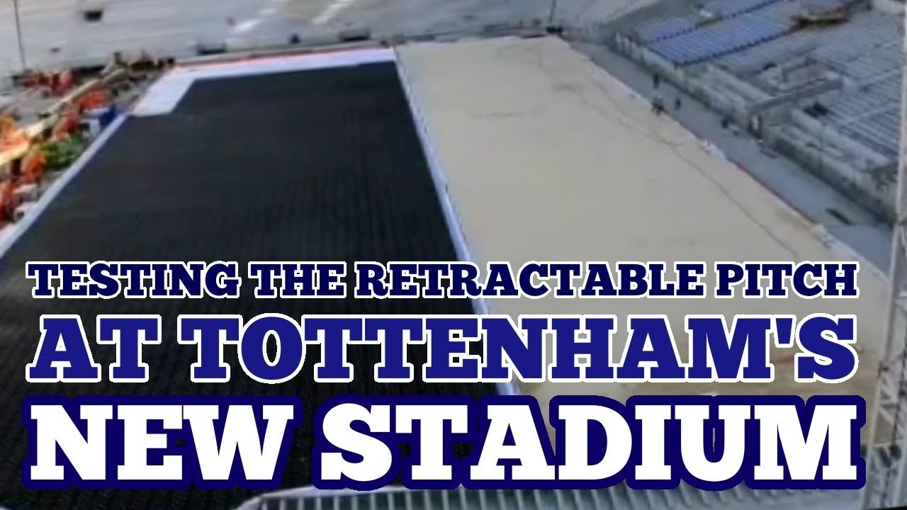 Testing The Retractable Pitch At Tottenhams New Stadium May 2018