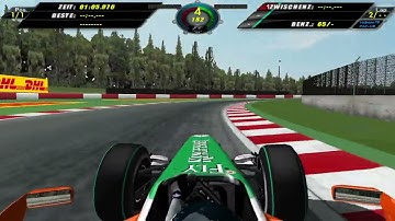 F1 Challenge VB 2009 Force India Spa Francorchamps Onboard Lap