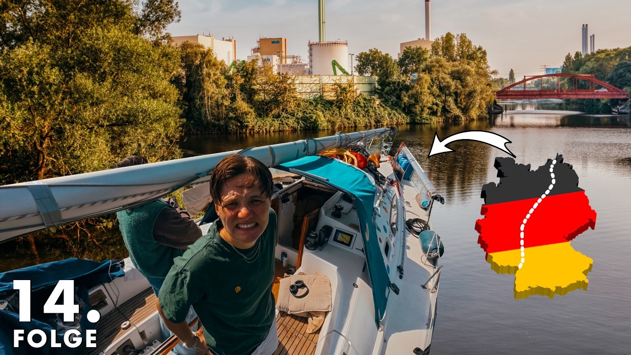 ⁣Mit dem Segelboot durch den Ruhrpott ⚠️🏭 (Europa durchqueren ohne Flugzeug & Auto)
