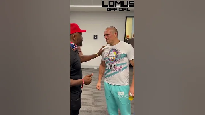 OLEKSANDR USYK AND DEREK CHISORA REUNITE & JOKE IN DRESSING ROOM POST ANTHONY JOSHUA WIN #Shorts