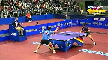ZHANG JIKE-  FAST BACKHAND LOOP- WC 2010  WTTC 2011